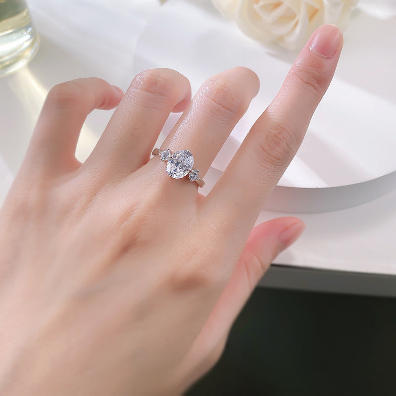 Silver Diamond Ring