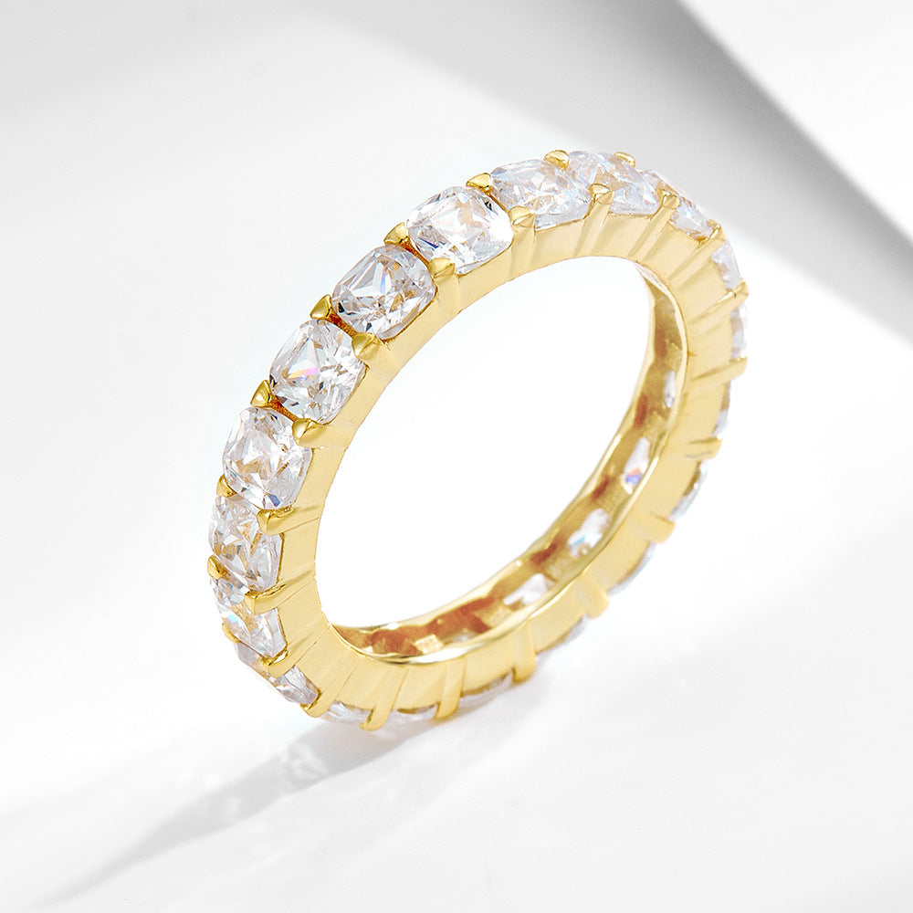 Eternity Cushion Cut Ring