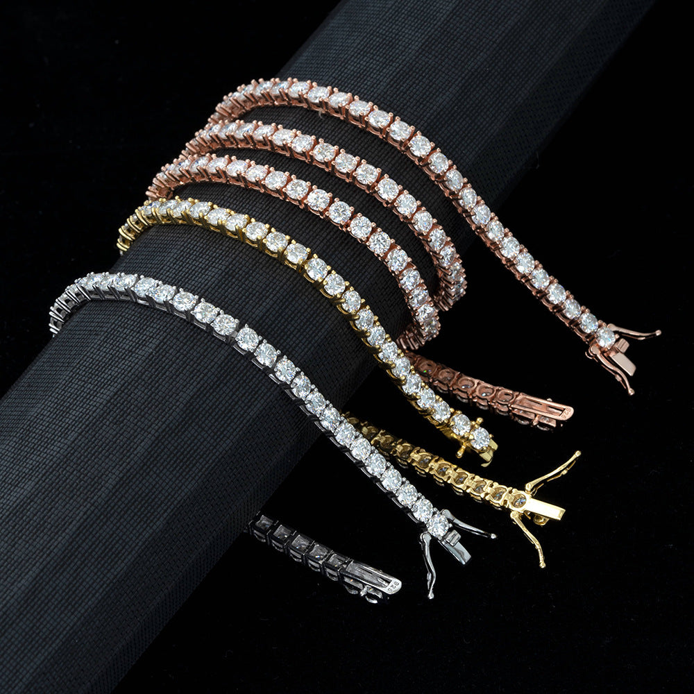 Silver. Gold. Rose Gold Tennis Chain