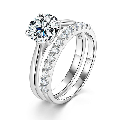 Moissanite Bridal Ring Set