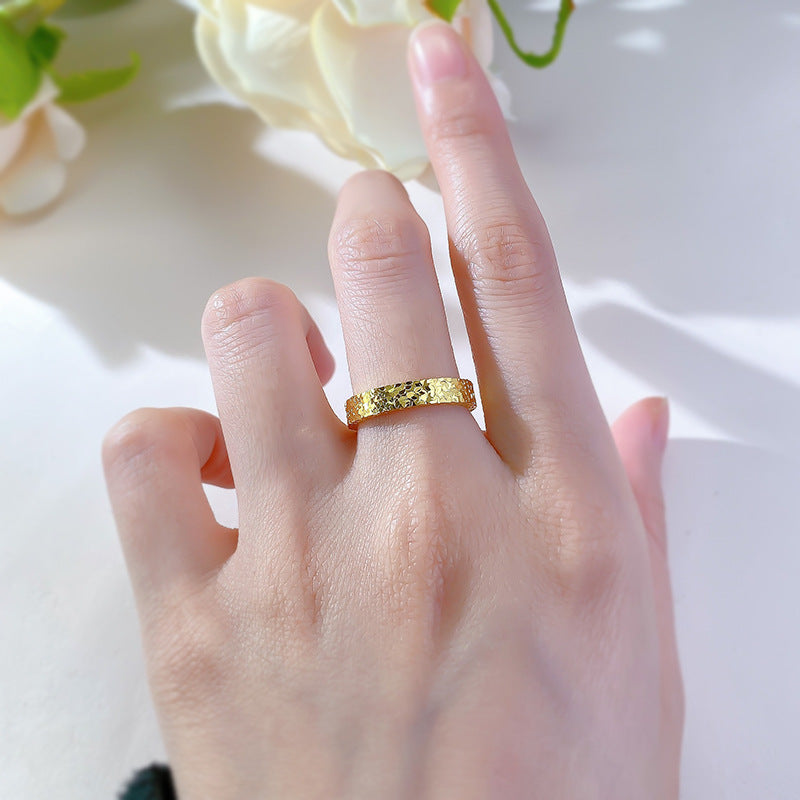 925 Sterling Silver Stackable Ring Textured Fancy