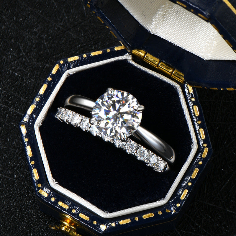 Moissanite Bridal Ring Set