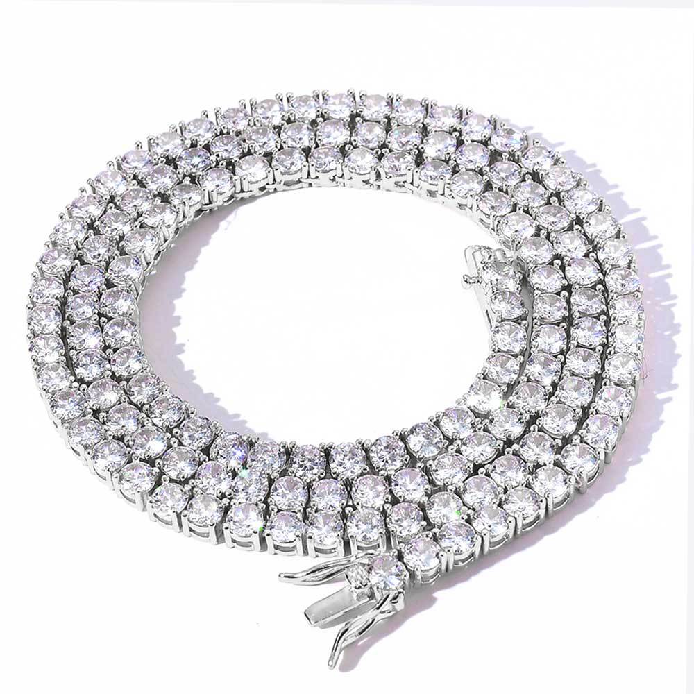 Silver Tennis Necklace