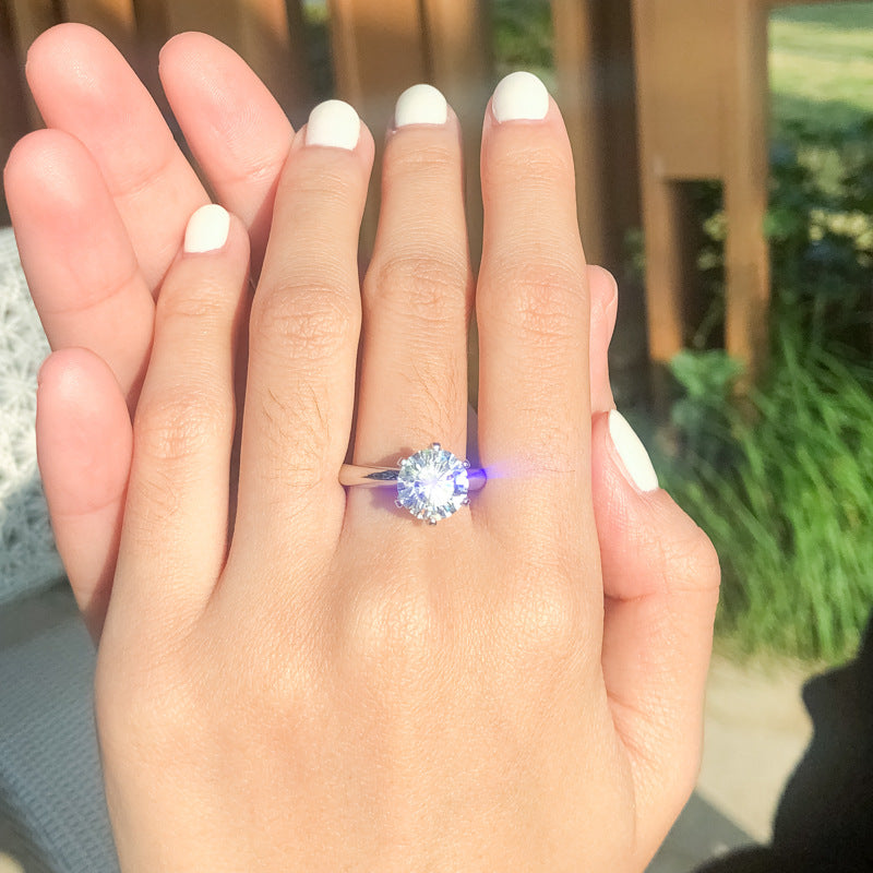 Moissanite 3 carat Ring D color VVS1