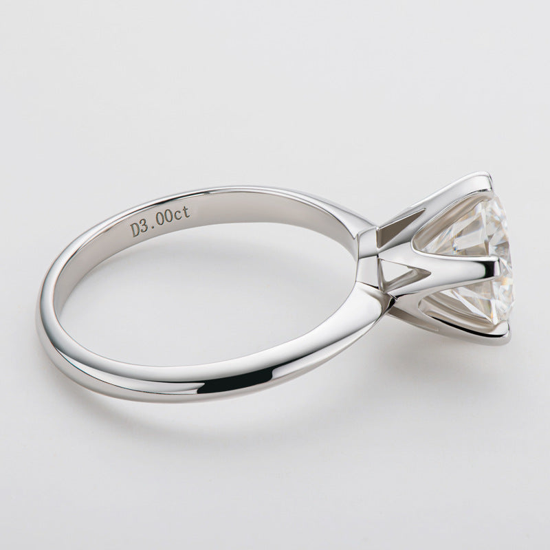 Moissanite 3 carat Ring D color VVS1