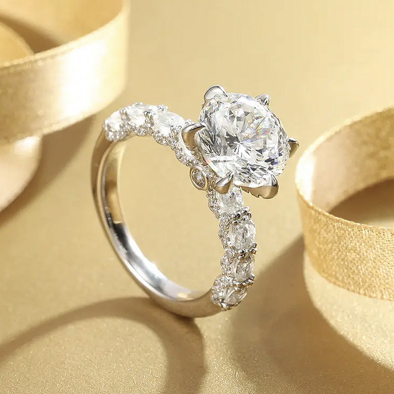 5 Carat Brilliant Round Ring
