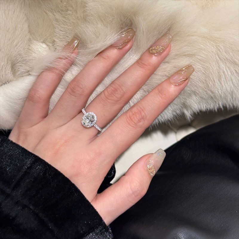 Oval Cut Halo Diamond Ring