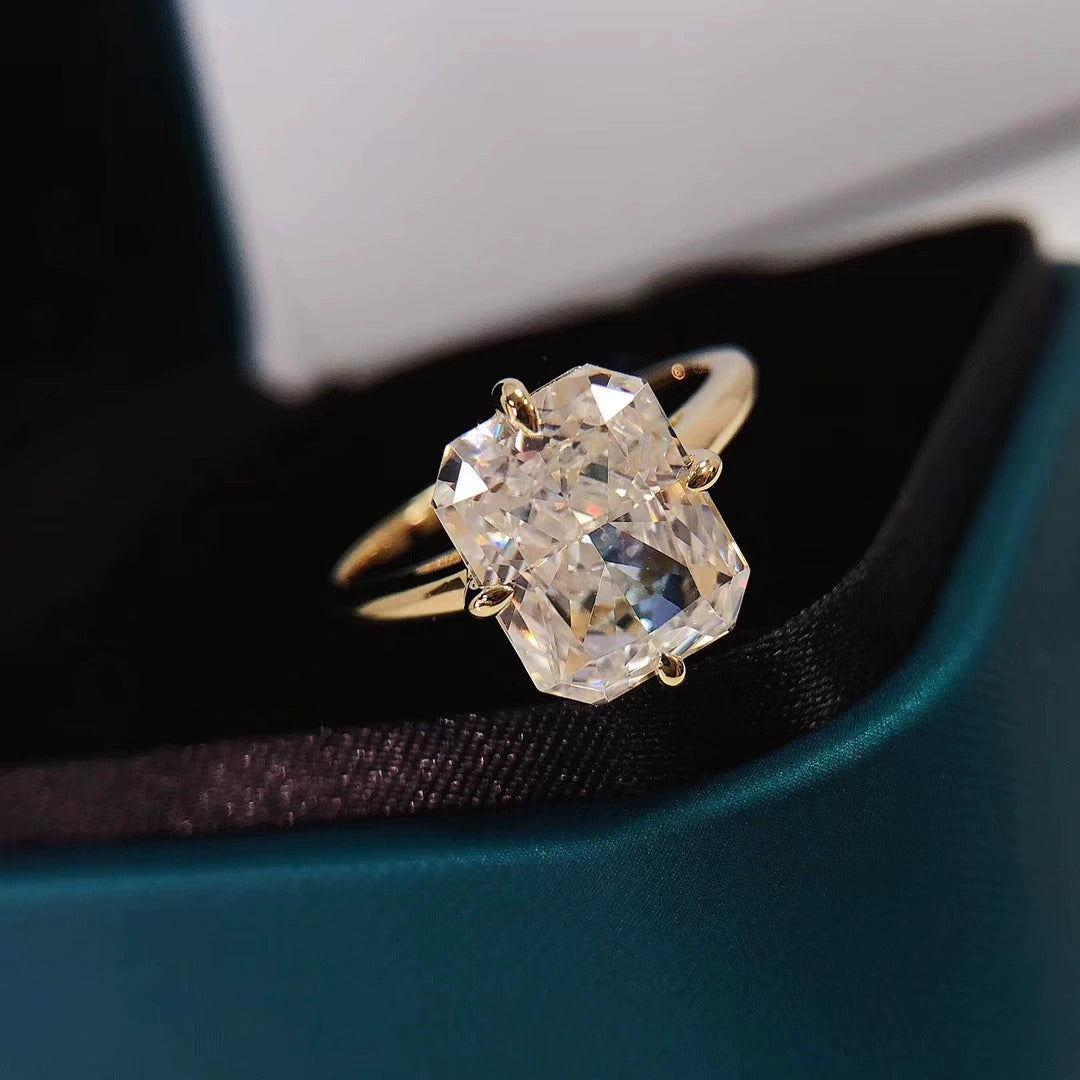 Moissanite Radiant Cut Ring