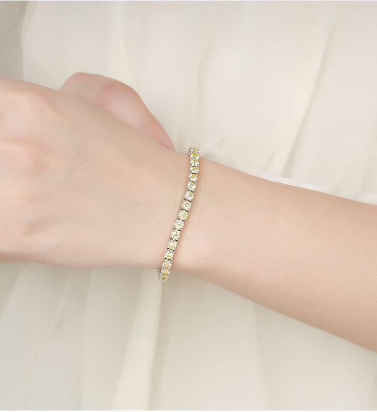 Yellow Tennis Bracelet