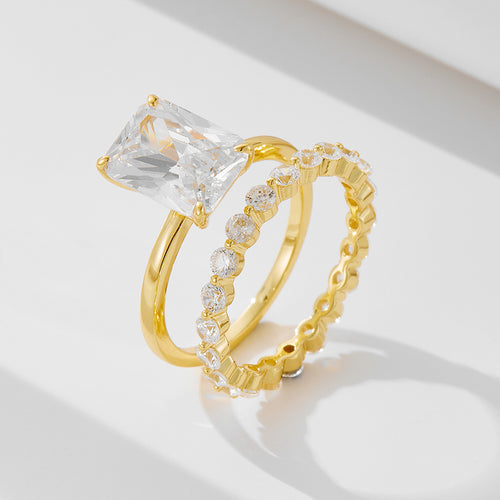 Elegant Bridal Set | Gold & Rose Gold Plated