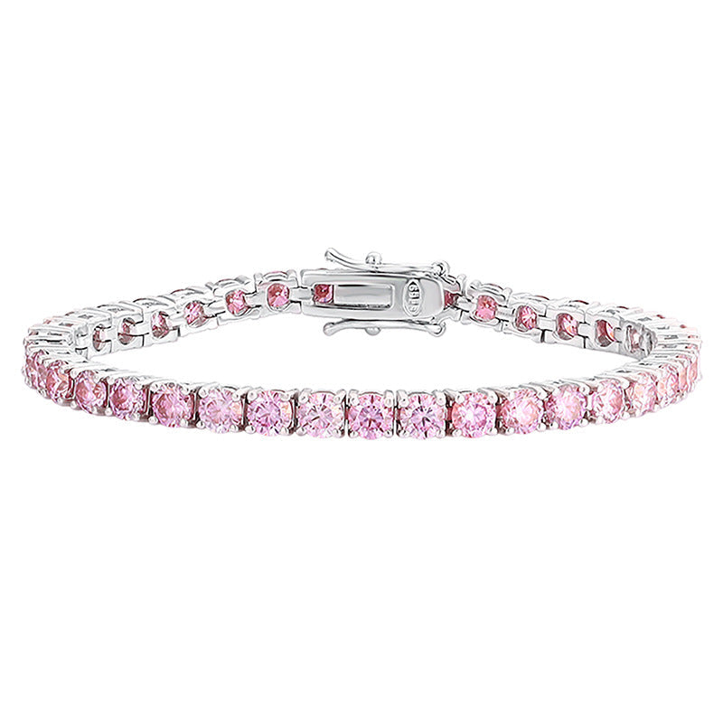 Pink Tennis Bracelet