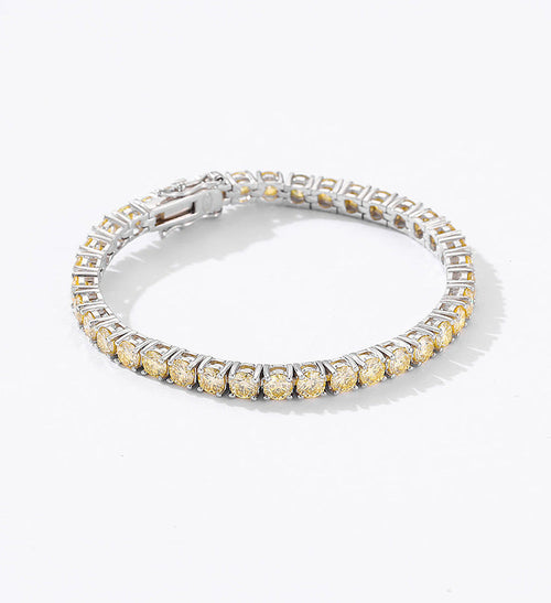 Yellow Moissanite Tennis Bracelet