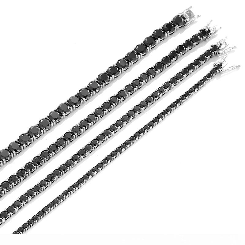 Black Moissanite Tennis Bracelet