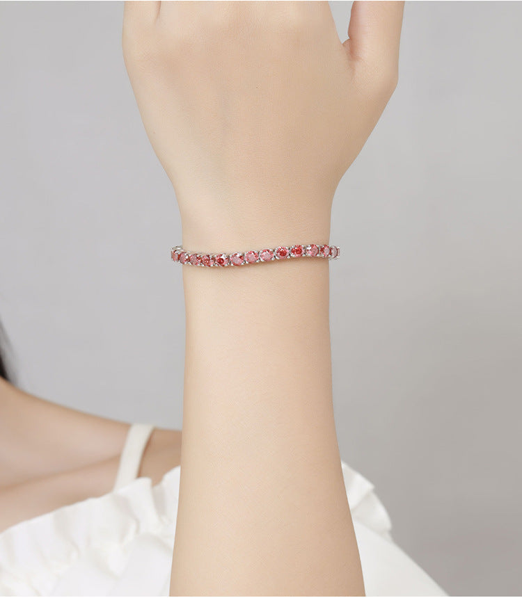 Red Tennis Bracelet