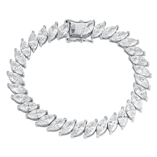 Marquise Moissanite Tennis Bracelet
