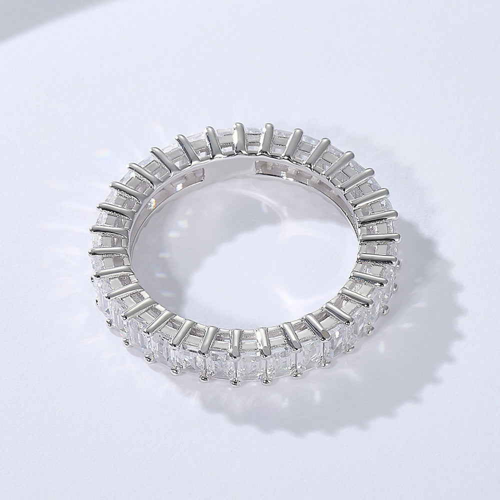 Luxe Stacking 5-Piece Emerald Cut Ring Set