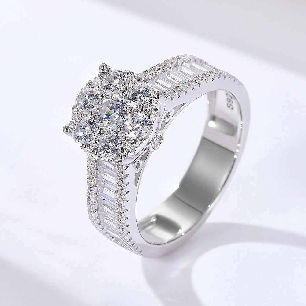 Silver Diamond Ring