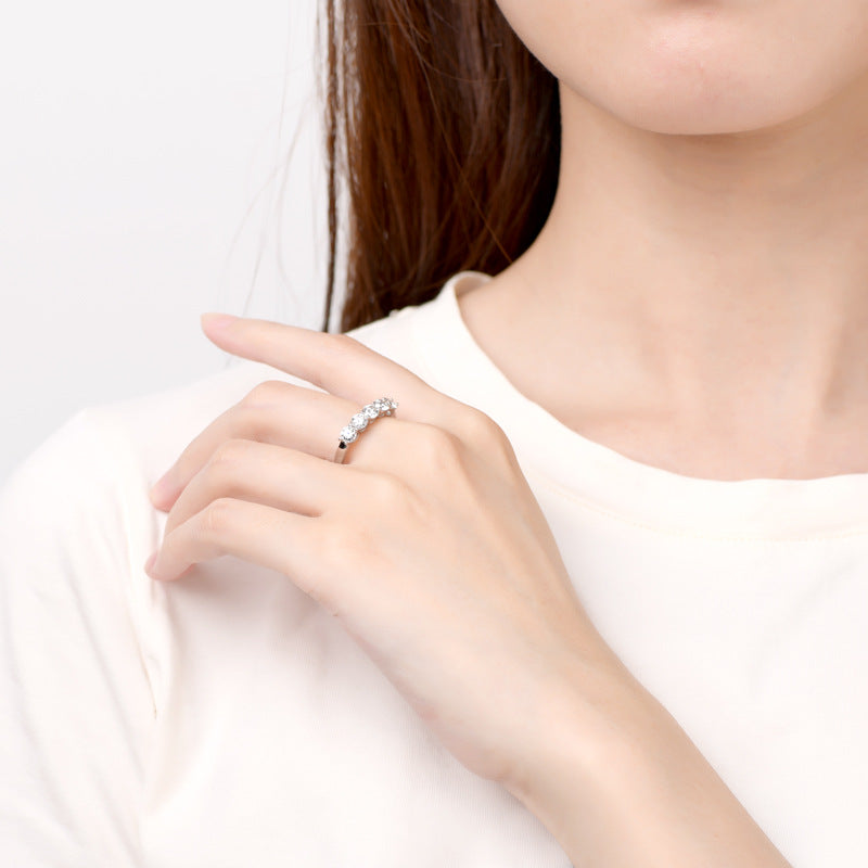 Brilliant Five Stone Radiance Ring