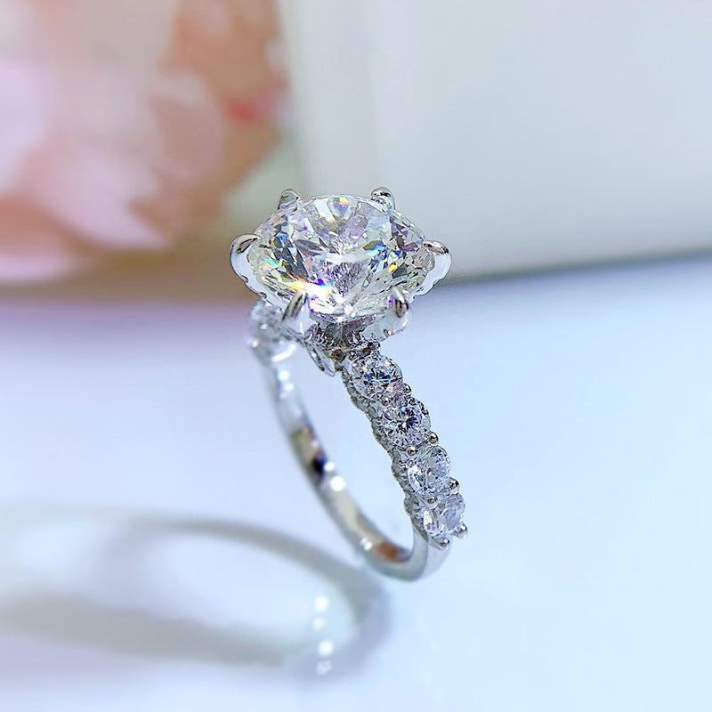 5 Carat Brilliant Round Ring. Travel Ring
