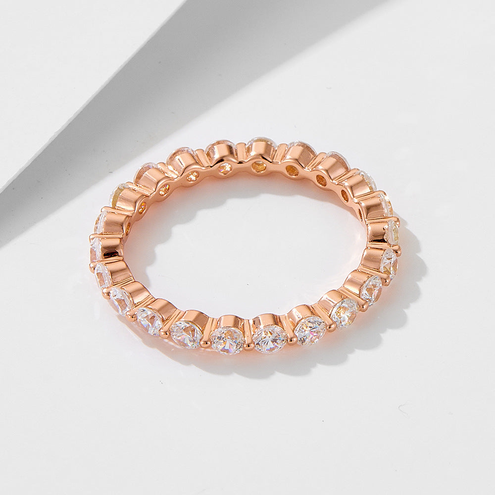 Rose Gold Plated Eternity Ring