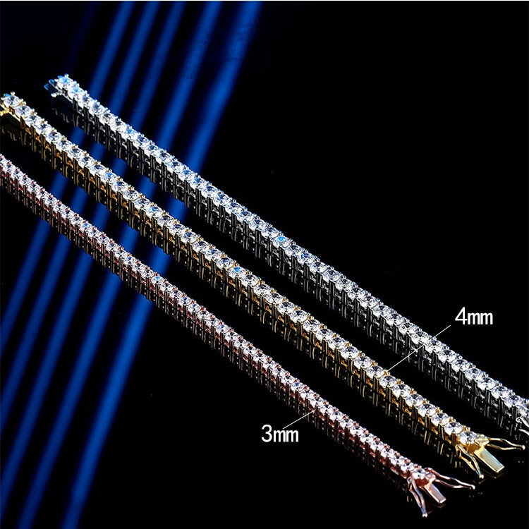 4mm Classic Moissanite Tennis Bracelet