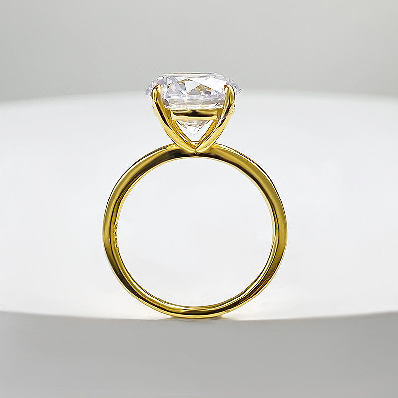 4ct silver 925 gold plated ring