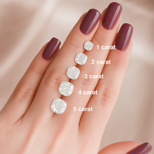 Cushion Cut Diamond Size Chart: MM to Carat & Carat to MM Guide
