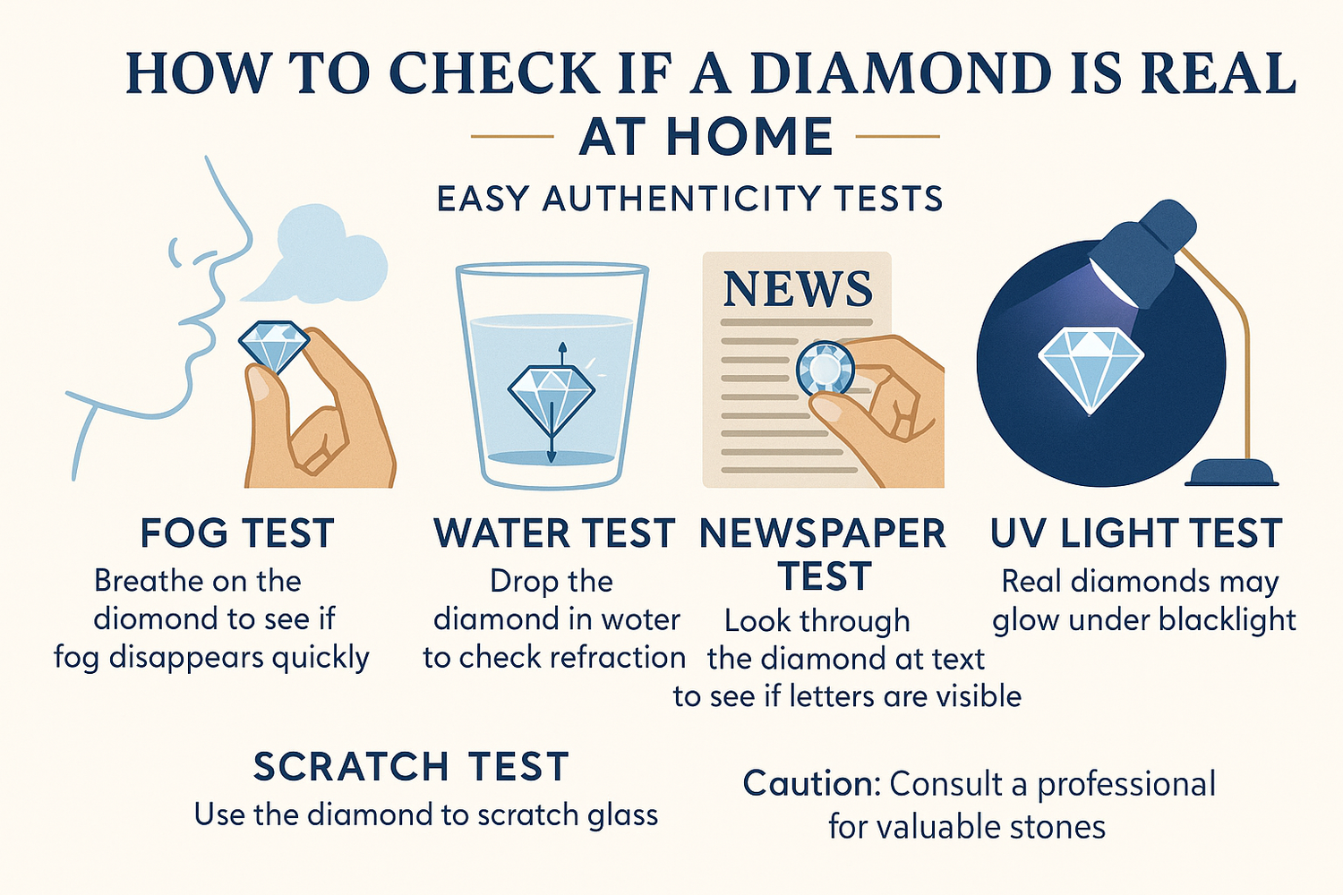 How to Check if a Diamond is Real at Home: Easy Authenticity Tests