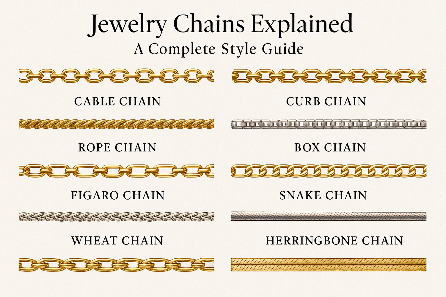 Jewelry Chains Explained: A Complete Style Guide
