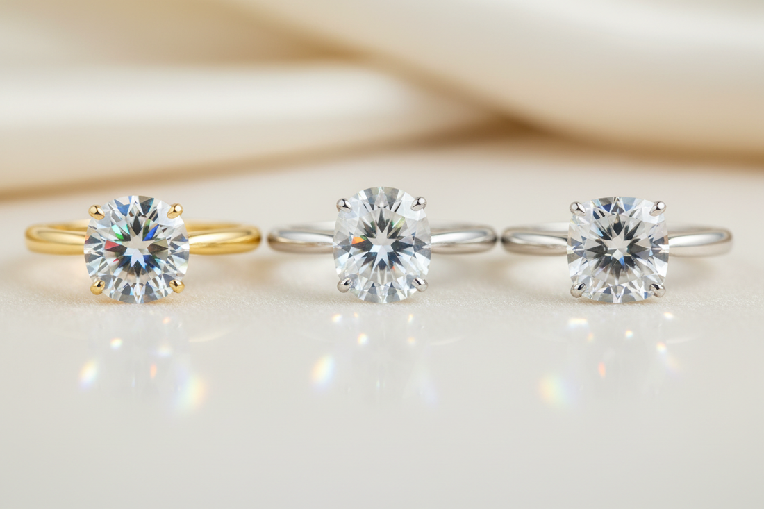 Metal Pairings for Moissanite: Best Choices for Gold, Platinum & Sterling Silver