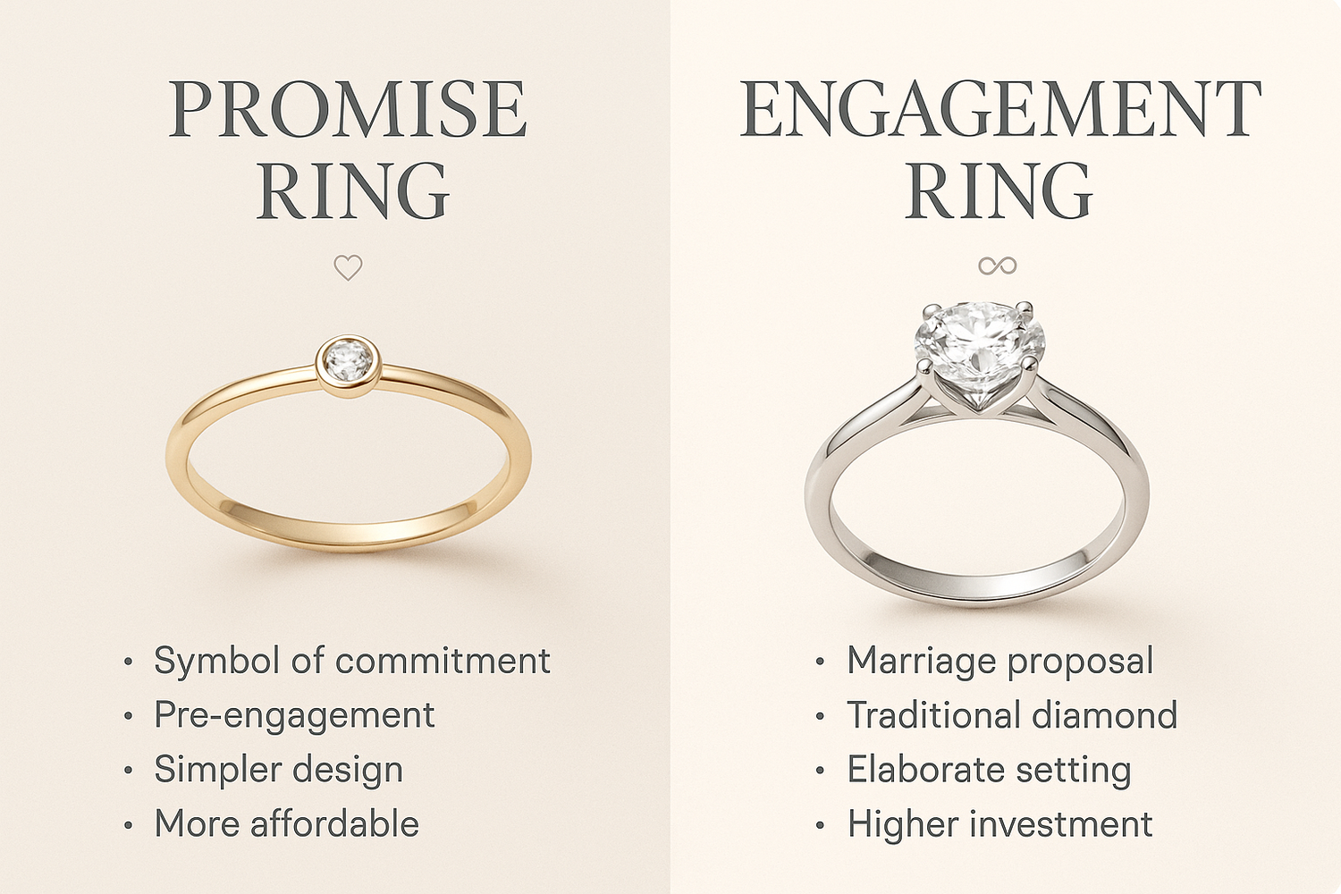 Promise Ring vs Engagement Ring: Understanding the Key Differences