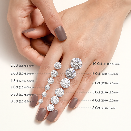 Round Cut Diamond Size Chart: A Complete Guide to Understanding Diamond Size