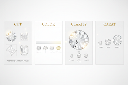 The 4 C’s of Diamonds: Cut, Color, Clarity, and Carat - The Ultimate Buying Guide