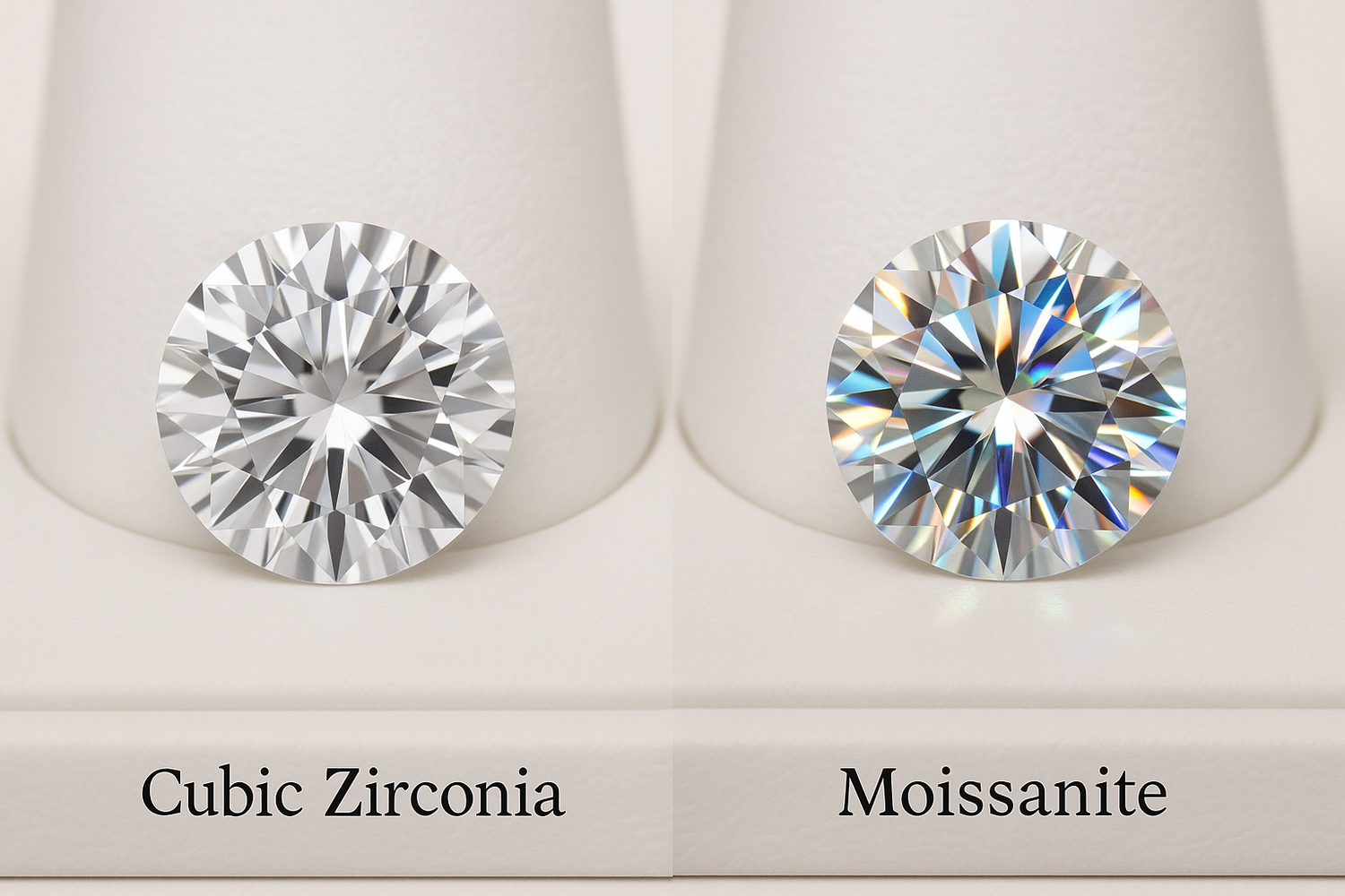 Zirconia vs. Moissanite: Key Differences, Durability, and Which Stone to Choose