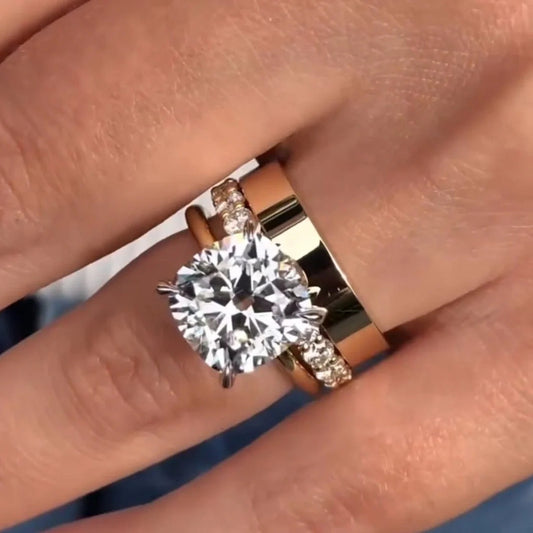 Radiant 3-Piece Diamond Bridal Set