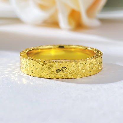 925 Sterling Silver Stackable Ring Textured Fancy