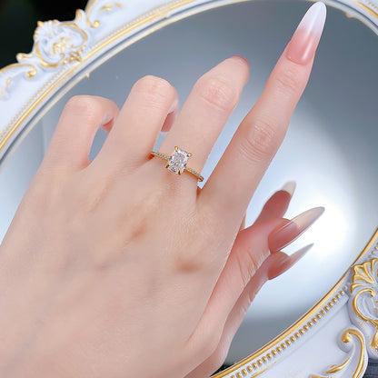 Arctic Light Hidden Halo Ring. Silver Ring