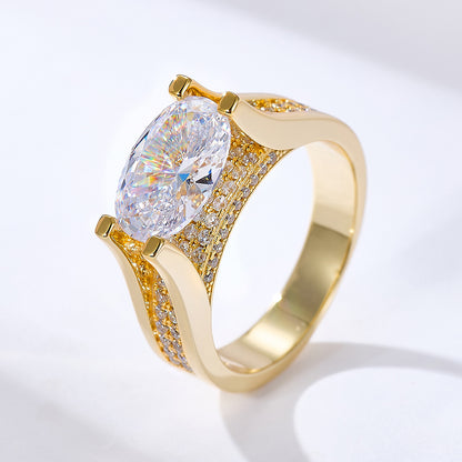 Gold Plated. 4.5 CT True Radiance Crown Ring