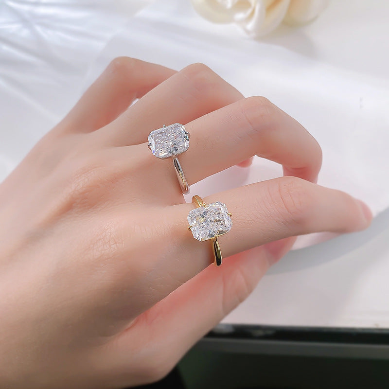 Radiant Cut Engagement Ring