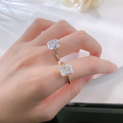 Radiant Cut Engagement Ring