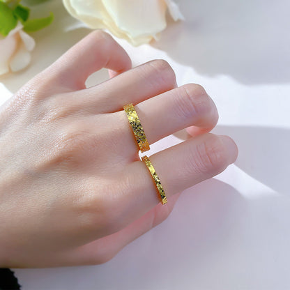 925 Sterling Silver Stackable Ring Textured Fancy