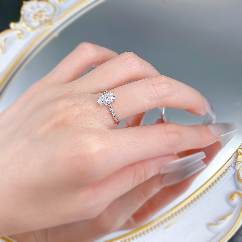 Oval Cut Solitaire Engagement Ring