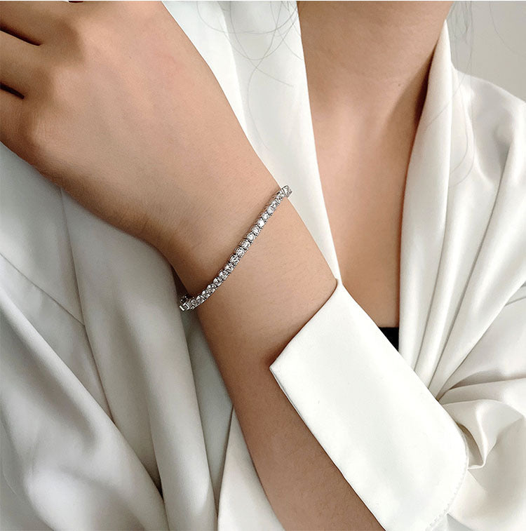 3mm Classic Moissanite Tennis Bracelet