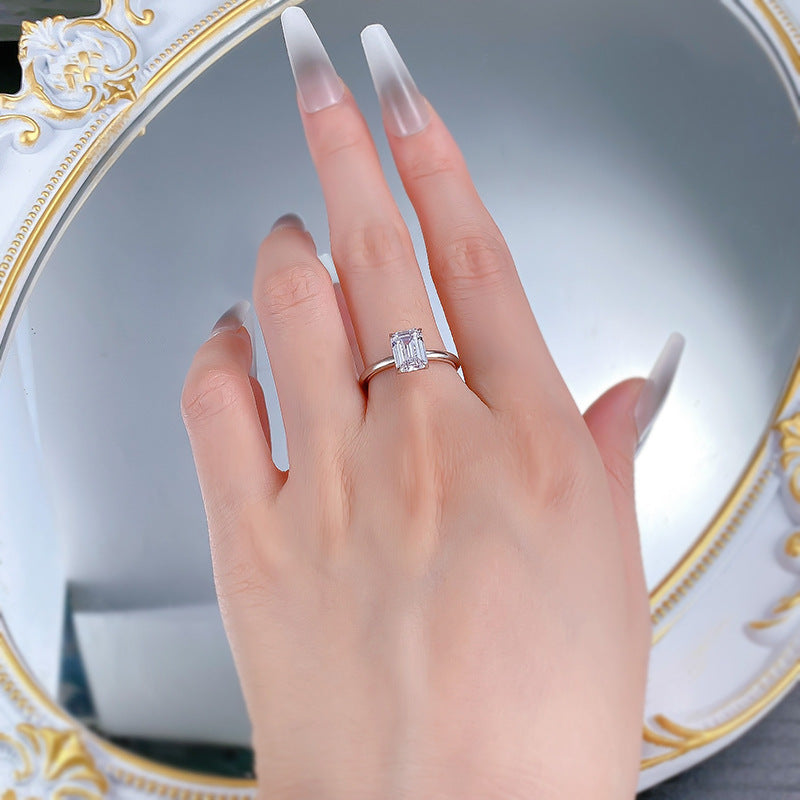 Travel Emerald Cut Ring