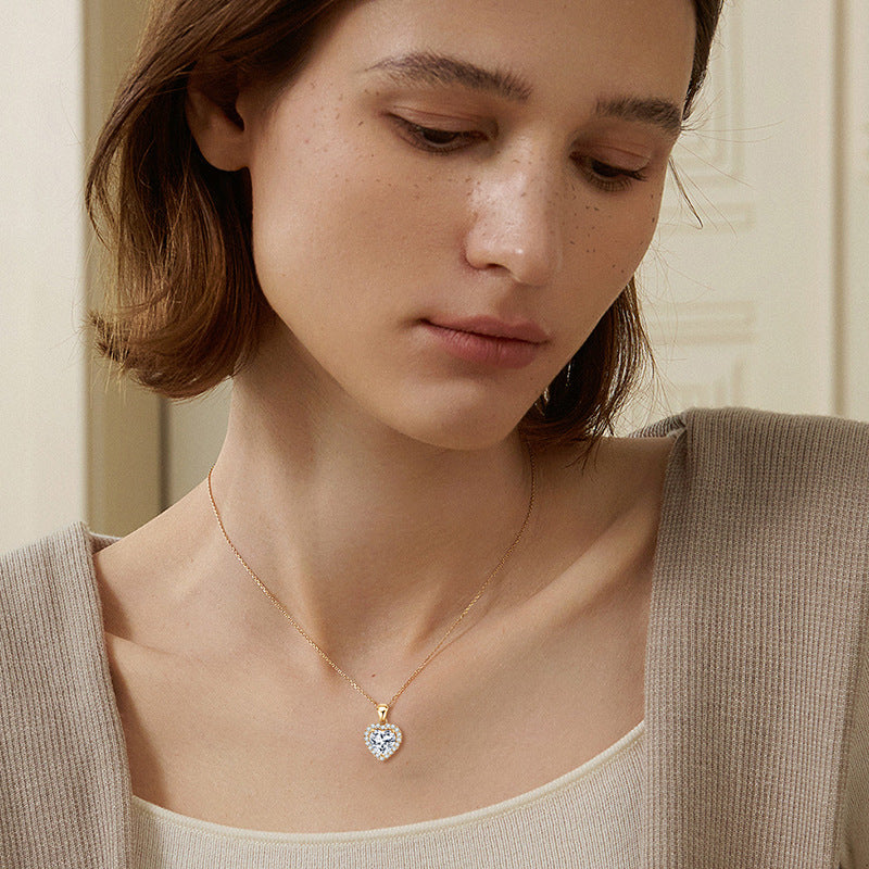 Brilliant Halo Heart Charm