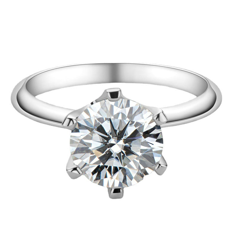 Brilliant 3 Carat Moissanite Ring