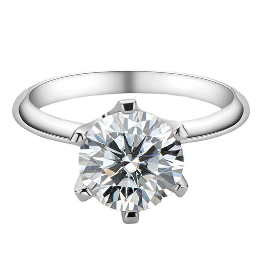 Brilliant 3 Carat Moissanite Ring