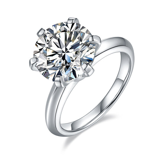 Classic 5 Carat Moissanite Solitaire Ring