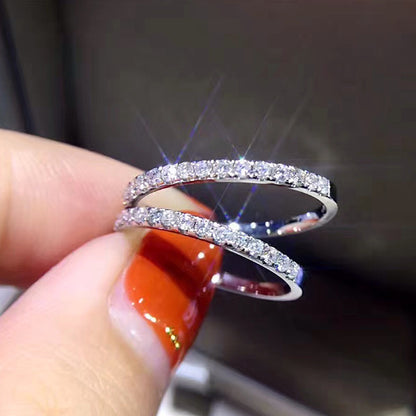 Half Micro Pave Eternity Bands
