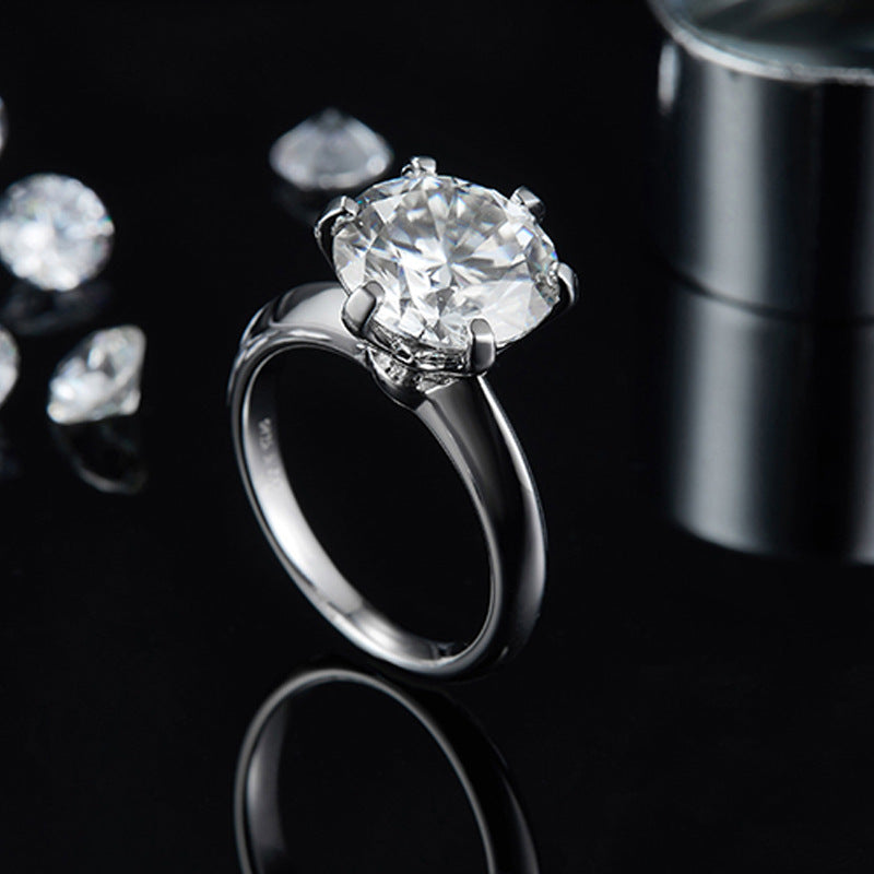 Classic 5 Carat Moissanite Ring